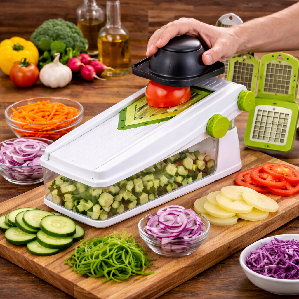 coupe légumes multifonction manuel compact